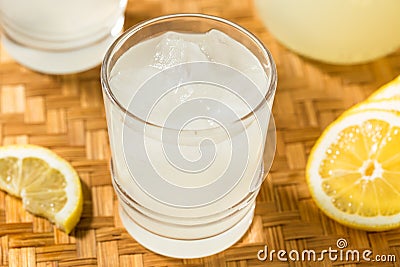 Refreshing Cold Sweet Lemonade Stock Photo