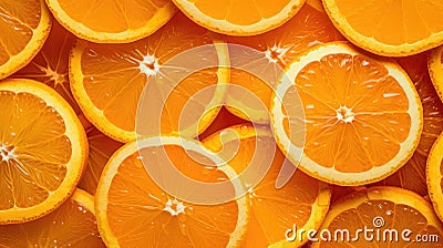 refreshing cool orange background Cartoon Illustration