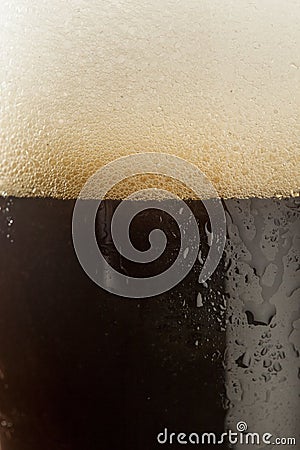 Refreshing Dark Stout Beer Stock Photo