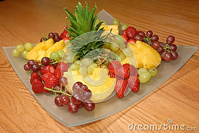 Refreshing fruit salad Stock Photo