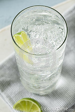 Refreshing Hard Sparkling Water Stock Photo