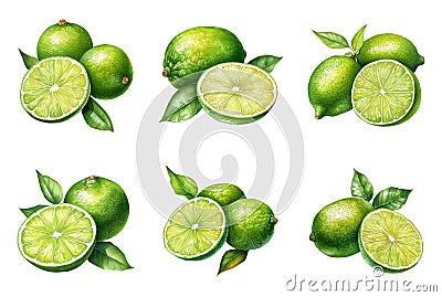 Refreshing Lime Wedge Garnish for Your Summer Cocktails Stock Photo