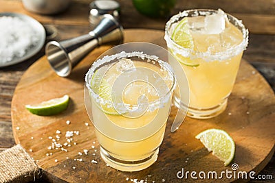 Refreshing Mexican Tequila Margarita Stock Photo