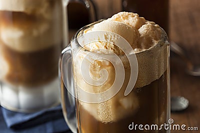 Refreshing Root Beer Float Stock Photo