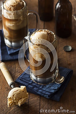 Refreshing Root Beer Float Stock Photo