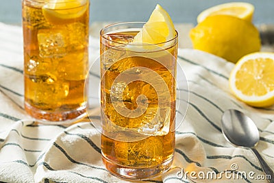 Refreshing Southern Sweet Iced Tea Stock Photo
