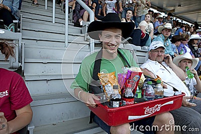 Refreshments seller, Calgary Stampede Editorial Stock Photo