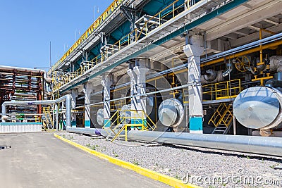 Refrigeration equipment chemical production Stock Photo