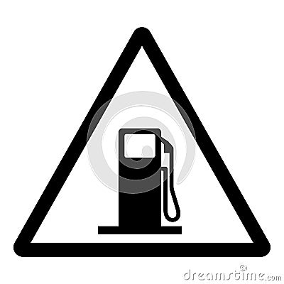 Refuelling Point Symbol Sign, Vector Illustration, Isolate On White Background Label .EPS10 Vector Illustration