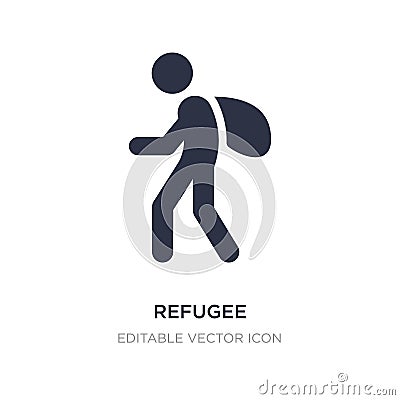 refugee icon on white background. Simple element illustration from Miscellaneous concept Vector Illustration