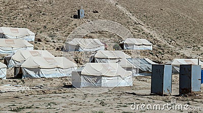 Daily refugee village life in Badghis, Afghanistan Editorial Stock Photo