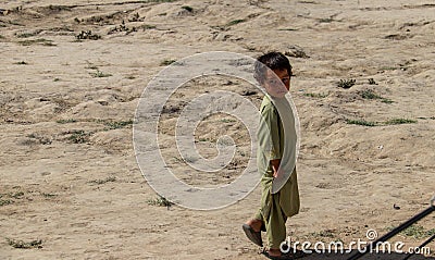 Refugees in a camp outside Kabul in October 2021 Editorial Stock Photo