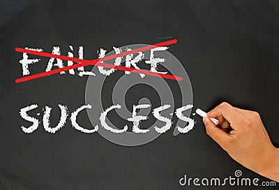 Refuse to accept failure Stock Photo