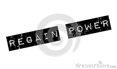 Regain Power rubber stamp Vector Illustration