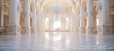 regal ballroom interior palace venue, ai Stock Photo