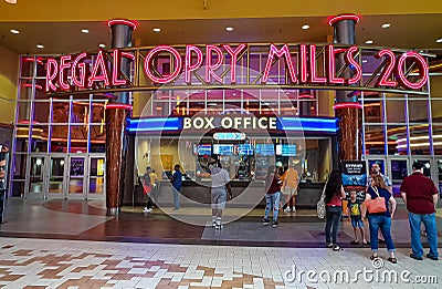 Regal cinemas movie Theatre at Opry Mills Nashville - NASHVILLE, USA - JUNE 16, 2019 Editorial Stock Photo