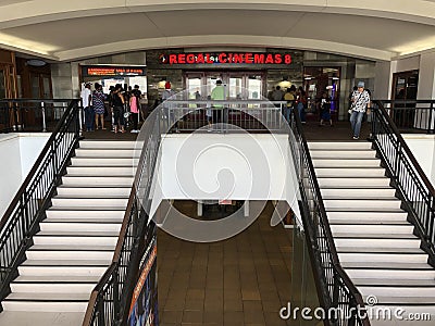 REGAL CINEMAS at the Queens. Editorial Stock Photo