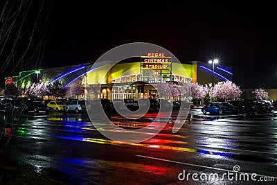 Regal Cinemas Stadium 11 in Salem, Oregon Editorial Stock Photo