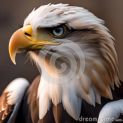 A regal eagle in majestic clothing, posing for a portrait with a proud gaze3 Stock Photo