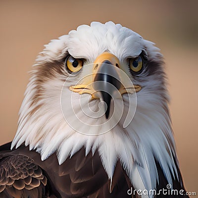 A regal eagle in majestic clothing, posing for a portrait with a proud gaze1 Stock Photo