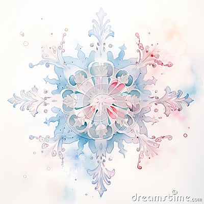 Regal Radiance: A Mobile Fit for a Snowflake Princess with Pink Stock Photo