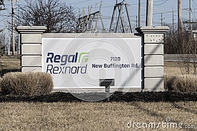 Regal Rexnord Motion Control Solutions location. Regal Rexnord is a manufacturer of electric motors and motion controls Editorial Stock Photo
