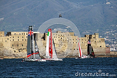 Regatta in naples Editorial Stock Photo