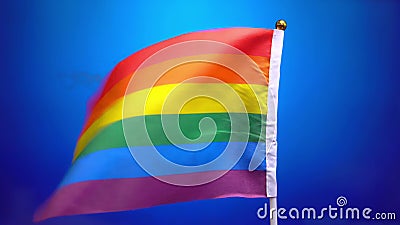 Regenboogvlag, LGBT-vlag, Een Homo-trots-vlag Die Tegen ...