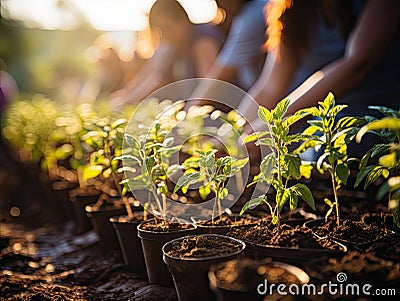 Regenerative farming works on small organic with complex farming details, such as nutrient-rich soil and diverse crop rotation Stock Photo