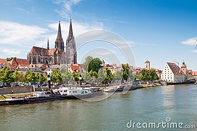 Regensburg Cathedral Stock Photo