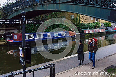 Regent Canal, London Editorial Stock Photo