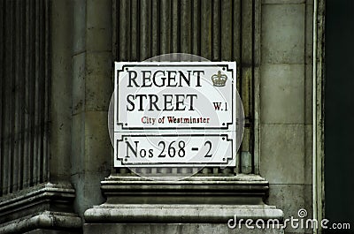 Regent street Editorial Stock Photo