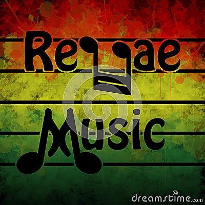 Reggae Music Stock Photo
