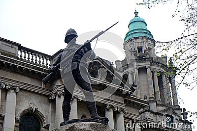 Regiment Boer War Memorial, Belfast, Northern Ireland Editorial Stock Photo