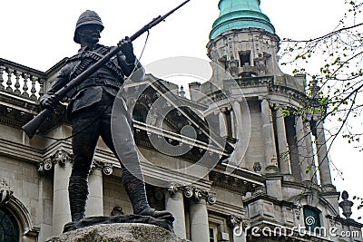 Regiment Boer War Memorial, Belfast, Northern Ireland Stock Photo