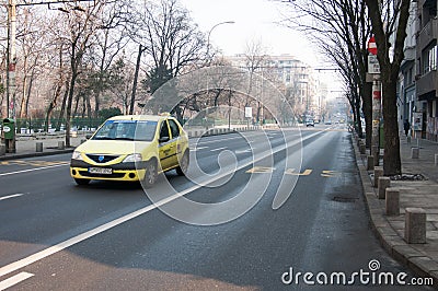 Regina Elisabeta boulevard Editorial Stock Photo