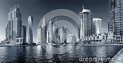 Region of Dubai - Dubai Marina Editorial Stock Photo