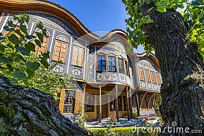 Building of Ethnographic Museum in old town of Plovdiv Editorial Stock Photo