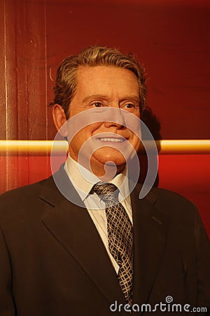 Regis Philbin Wax Figure Editorial Stock Photo