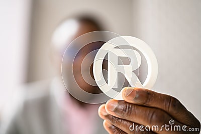 Register Trademark Copyright Symbol And Logo Stock Photo