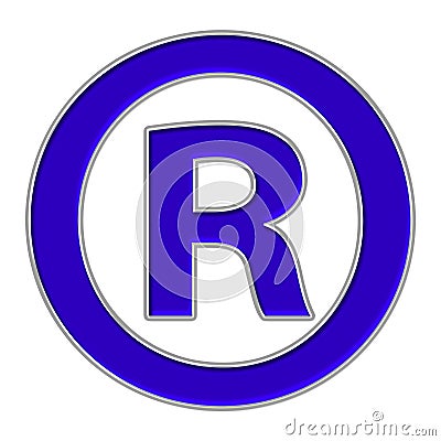 Registered mark icon Stock Photo