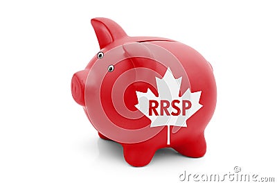 Registered Retirement Savings Plan in Canada Stock Photo