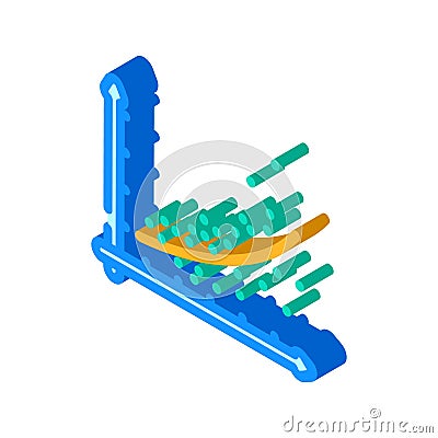 regression graph machine learning isometric icon vector illustration Vector Illustration