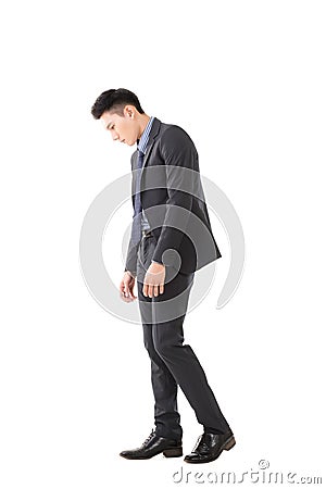Regret young business man Stock Photo