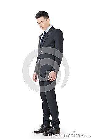 Regret young business man Stock Photo