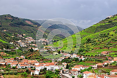 Regua landscape, Douro DOC Stock Photo