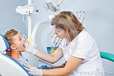 Regular dental check up Stock Photo