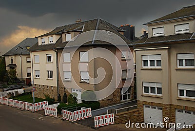 Neighbourhood of the city of Luxembourg Stock Photo