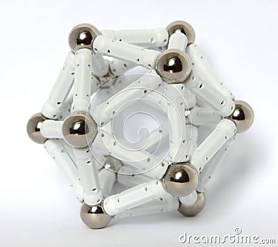 A regular icosahedron Stock Photo