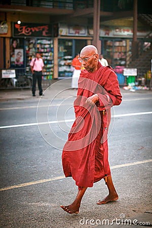 Regular public Sri Lakan bus stop. Moring traffic in the city Ambalangoda Editorial Stock Photo